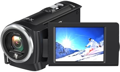 Delmodes 2.7K 56MP Camcorder 16X Digitalzoom Fülllicht Vlogging Camera