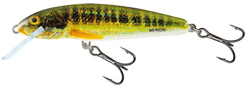 Salmo Minnow Wobbler, Farben:Holo Real Minnow, Länge/Gewicht/Laufverhalten/Tauchtiefe:5cm / 3g / schwimmend / 0.5-1.0m