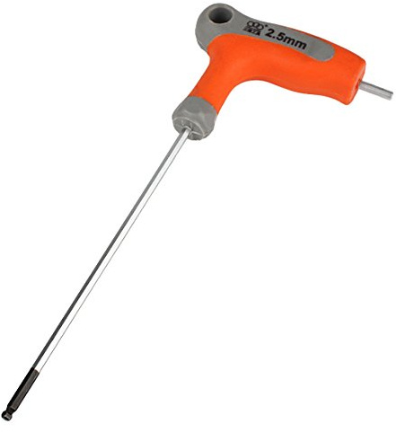 Andux Zone Innensechskantschlüssel Sattelschlüssel T-Griff CR-V mit Kugelkopf NLJBS-01 (2.5mm) | T-Griff CR-V mit Kugelkopf,Fahrradreparatur, Motorradreparatur, Reparatur von Geräten und Spielzeug