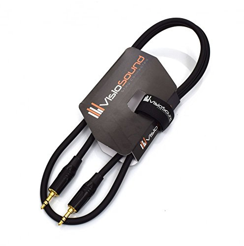 3.5mm Stereo Mini Jack to Jack AUX Lead / Audio Auxiliary Cable (Black, 1m) | Noiseless OFC Audio Signal Cable for MP3, Car, DJ, Hi-Fi, Stage & Studio / 4 Colours