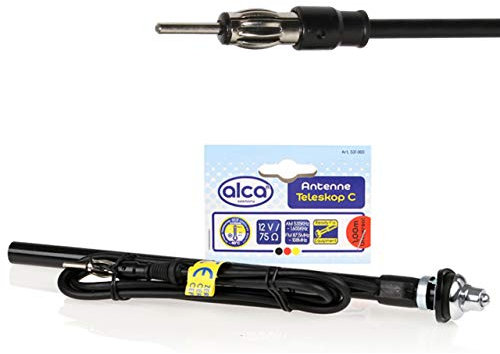 Universal Car Radio Aerial Antenna FM AM Telescopic Chrome C