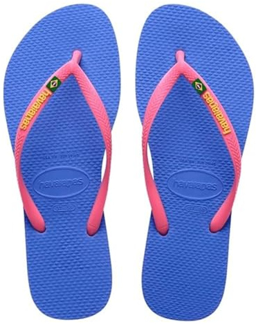 Havaianas - Slim Brasil Logo, Infradito Comode, Resistenti E Leggere, Omaggio Al Brasile, Bandiera Su Fascette E Suola, Donna