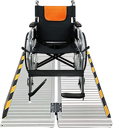 BBZY Klappbare Rampen für Mobilitätsroller aus Aluminium für Türen. Leichte, tragbare Rollstuhlrampe aus Aluminium. Hält bis zu 600 Pfund