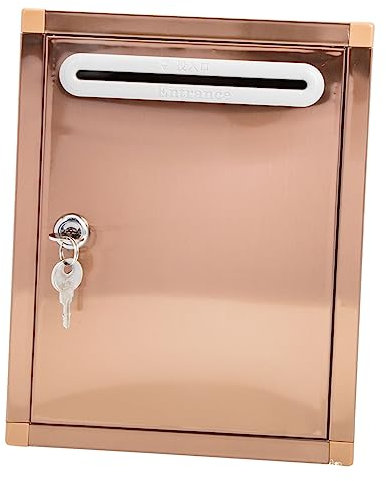SHINEOFI Briefkasten Abschließbare Vorschlags und Beschwerdebox Hängender mit Hoher Festigkeit aus Edelstahl Großer und Platzsparendem Design für Schule und Büro