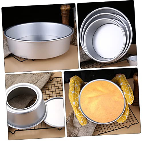 Zerodeko Teglia Rotonda Per Torta Da 8 Pollici Stampo Per Torta in Alluminio Strumento Per La Cottura Di Mousse E Torta Staccabile Fondo