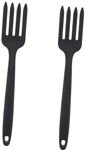 Cabilock 2piezas Tenedor De Cocina Para Fideos y Espaguetis De Silicona Antiadherente Resistente Al Desgaste Para Cocinar Alimentos