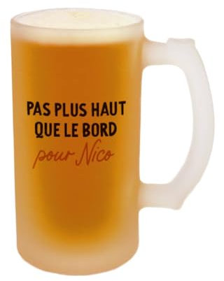 CADEAUX.COM - Verre À Bière Chope Personnalisé Pour Un Patrice - Personnalisé - Message Personnalisable - Cadeau Anniversaire Patrice - Cadeau Homme
