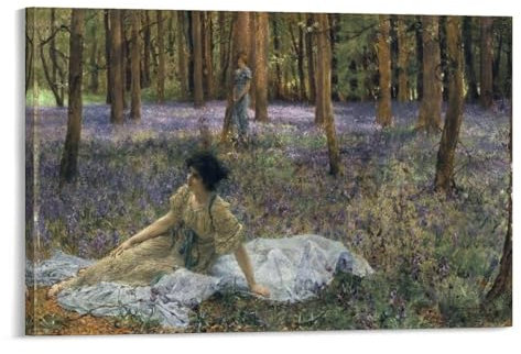 Alma-Tadema-Poster, Glockenblumen, Wandkunst, Bild, Malerei, Poster, Leinwanddruck, Poster, Kunstwerke, Raumdekoration, 20 x 30 cm