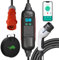 Cargador Coche Electrico 11kW/16A/Trifásica Cargador Carro Electrico con Potencia de Carga Ajustable, Contrôle APP Wallbox EV Cargador Tipo 2, Cable Carga Coche Electrico IEC 62196-2 CEE IP65
