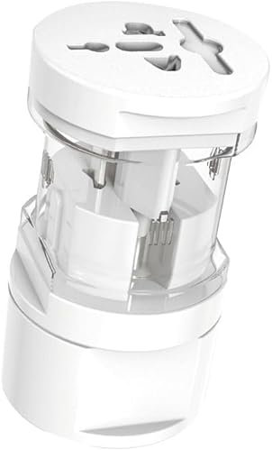 SQUADO Adattatore Universale da Viaggio - Presa Multipla Salvaspazio, Compatibile con Italia, Inghilterra, Germania, America e Australia