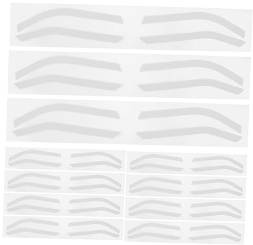 FRCOLOR 24paires Stencils De Maquillage Pour Sourcils Silicone Réutilisables Templates Ajustables Pour Design Sourcils