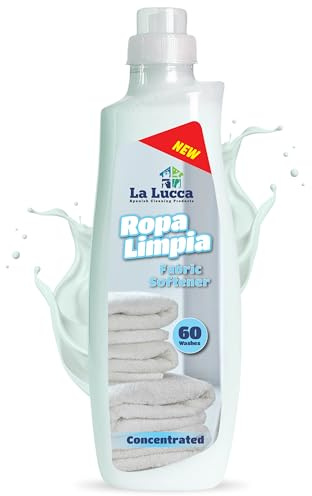 LaLucca Ropa Limpia Fabric Conditioner Softener | 60x Washes | Concentrated Clothes Washing Softener | Spanish Fabric Softener | Long Lasting 1.5 Litre Laundry Conditioner Liquid | For All Fabrics