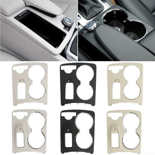 Cubierta de repuesto para portavasos de consola delantera compatible con Mercedes para modelos Benz W204 Clase C y Clase GLK X204 2007-2015 (Clase GLK (Clase C (beige))