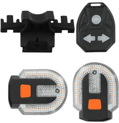 Wisylizv Bike Taillight | Bakljus för cykel | Med Horn Left Right Warning Taillight för Food Delivery Messengers Trail Night Commuting Senior Riders