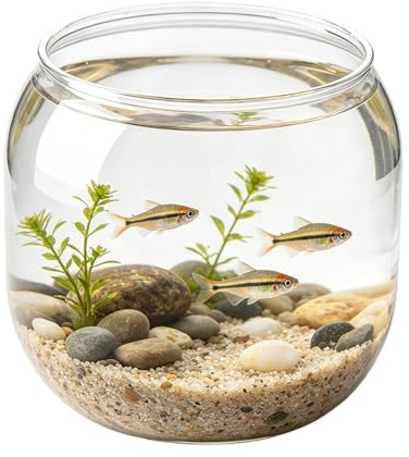 Rundes Fischglas Runde, Dekorative, Bruchsichere