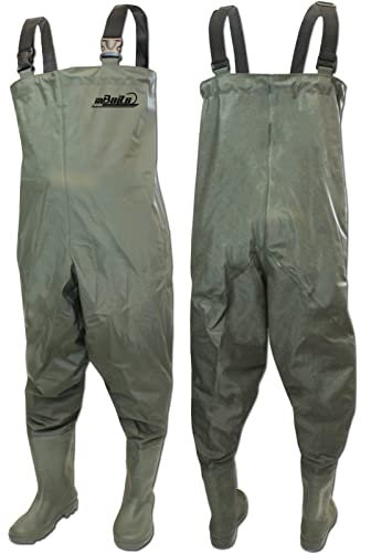 Angel-Berger Magic Baits Wathose Wader Watstiefel Watbekleidung PVC Nylon Wasserdicht Anglerhose (43)