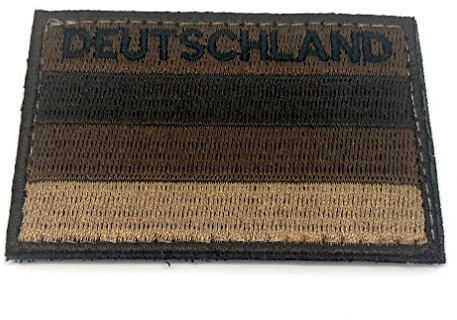 Deutschland Gedämpft Braun Flagge Cosplay Bestickt Airsoft Klett-Patch