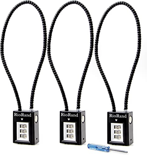 RioRand Trigger Lock 3 Digit Combination 15 Inch Gun Cable Lock (3PCS)