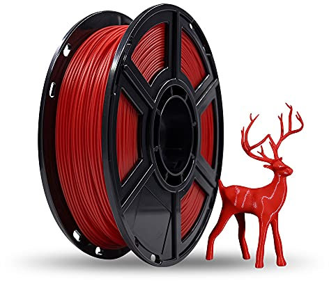 Flashforge® PLA-Filament für 3D-Drucker, 1,75 mm, 0,5 kg, passend für die meisten 3D-Drucker, rot