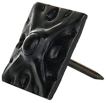 decotacks® Square Art Upholstery Nails/Tacks 5/8 x 5/8 (17MMx17MM) - 25 Pcs [MATT Black] DX8017MBL