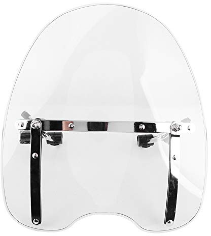 Okuyonic Reitzubehör, Motorrad Windabweiser Motorrad Windschild Universal Motorrad Windschild für Verkleidungsmodifikation für Ersatzteile(transparent)