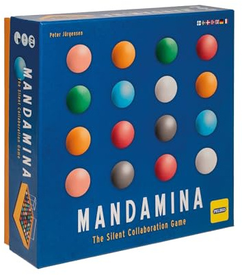 Martinex Mandamina MA010 Kooperatives Spiel mit Kugeln aus Holz – Kooperatives Spiel für 1 bis 4 Spieler ab 8 Jahren