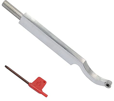 BomDog Meißel, Holzdrehwerkzeug, Hartmetall, Mini-Radius, Hohlgespitzte Schüssel, Drehmeißel, Werkzeugstange, 7,87 Zoll, Mit Ci3 12 Mm Rundem Hartmetalleinsatz