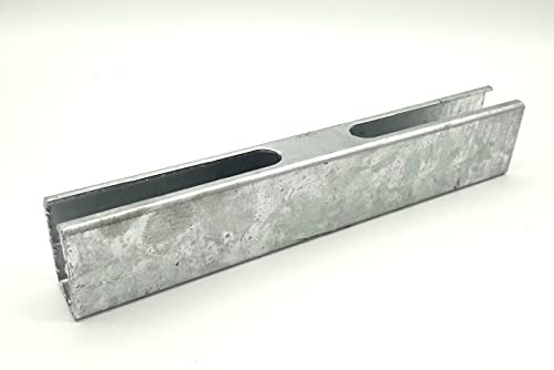 Pfostenadapter Pfostenträger 40x60 Adapter Doppelstabmattenzaun Verlängerung Zaunerhöhung Zaun Gitterzaun Pfostenverlängerung 90° Lang