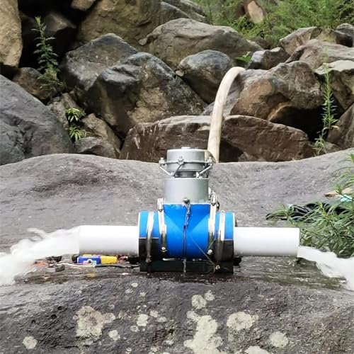 XLTEAM Générateur Hydroélectrique 220 V, Générateur Hydroélectrique À Turbine en Alliage D'aluminium 1000 W, Débit d'eau De 2 L/s, pour Alimentation Électrique Temporaire dans Les Zones Éloignées
