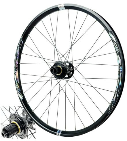 MTB Hinterrad 26 27,5 29 Zoll, Aluminiumlegierung HG Abgedichtetes Lager Hybrid/Fahrradräder Scheibenbremse for 7/8/9/10/11 Geschwindigkeit 1250 g (Farbe : 12 * 142mm, Size : 27.5 ER)
