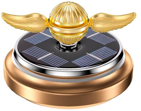 Solarbetriebener Auto Lufterfrischer mit schwingenden Flügeln, Autorotation, Dekoration, Zubehör, Grüne Energie, Fidget Spinner Toy Umweltfreundliche grüne Solarenergie Geschenk für Männer Frauen