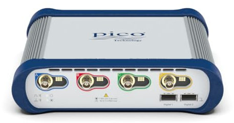 Pico Technology PicoScope 4 Kanal Digitales Oszilloskop 6403E Kit 300 MHz Oszilloskop-Kit inkl. Tastköpfen und PS7 Software für Windows, Mac, Linux, 1 GS Aufzeichnungsspeicher.