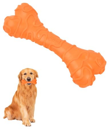 YILANJIN Hueso de Juguete para Perros, Juguete Masticable, Goma Juguete Forma de Hueso, Juguetes para la Dentición, Juguete Mordedor para Cachorros, Juguetes para Perros de Goma, 13cm