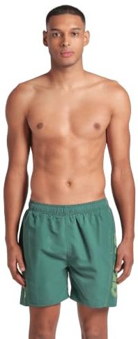 Arena Fundamentals Logo Boxer R Costume Uomo Mare e Piscina, Costume da Bagno in Morbido Tessuto Riciclato ad Asciugatura Rapida, Boxer Mare con Slip Interno in Mesh