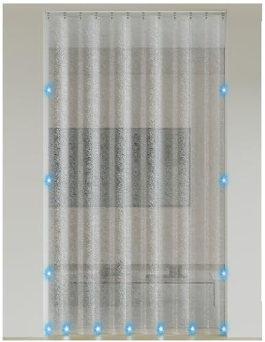 Thermovorhang Kälteschutz mit Magnetverschluss/Selbstklebender Schiene, Transparent Eva Tür Vorhang, Magnet Wärmeschutzvorhang für Türen Individuell Anpassbar(C,for 110x210cm Door)