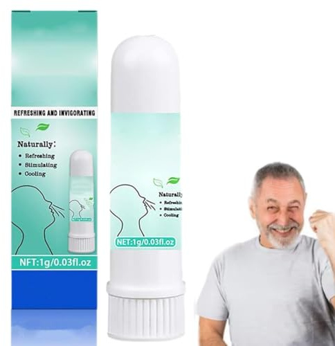 Inhalateurs nasaux, bâtonnet nasal rafraîchissant naturel, pour un air pur, purifie le corps et renforce l'immunité, naturel pour hommes et femmes (1 pièce)