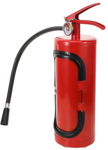 Hemobllo with Iron and Material Wine Bottle Holder Fire Extinguisher Shaped Elegant Wine Storage Box to Protect from Stains, for Dinner Party and Birthday