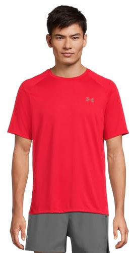 Under Armour UA Tech 2.0 långärmad sportskjorta för män med halvdragkedja, sportig långärmad, snabbtorkande långärmad tröja för män