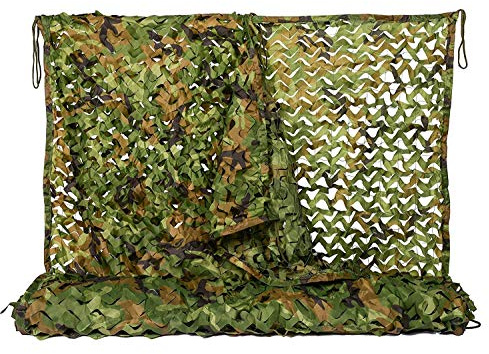 NINAT Tarnnetz Camouflage Netz Woodland Weiß Wüste Digitale Schwarz | Jagd Tarn Waldlandschaft Outdoor Bundeswehr Tarn Army Camo Tarnung Net BW Camping 1x2M,1.5x4M,2x3M,2X5M,2X6M,3X3M,4X5M,6X6M