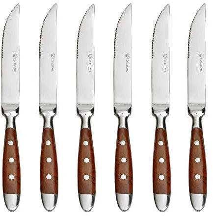 GRÄWE Steakmesser NÜRNBERG 6er Set - braun -