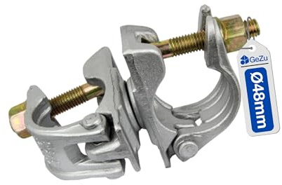 GeZu Impex Accouplement d'échafaudage Ø 48 x 48 mm | Galvanoplastie serre joint pour tuyau acier construction