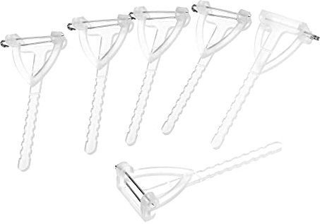 sourcing map Paket von 150 Plastik Sicherheitsnadeln Korsage Knopfloch für DIY Hochzeit Blume Bräutigam Brosche Weiß