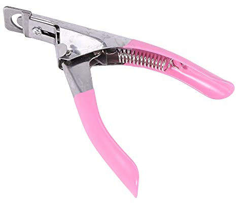 SameeHome Ciseaux à ongles pour ongles et faux ongles en acrylique faciles à utiliser rose.