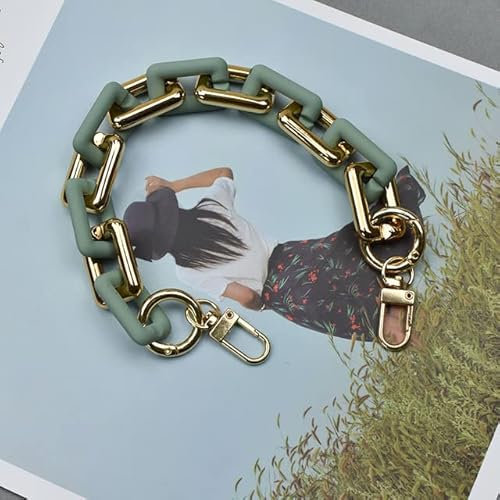 YOGAY Messenger Handtaschen Gürtel Acryl Kette Farbe Frauen Acryl Umhängetasche Riemen Einfarbig