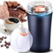 Retoo Macinacaffè elettrico con coltello a percussione in acciaio inox, macina in ceramica, grossolana regolabile, coltello in acciaio inox, coltello da caffè, espresso, French Press, caffè