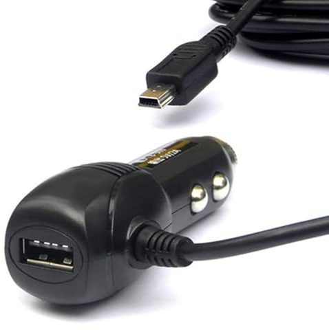 Car Dash Cam Power Lead Mini With USB 3.5m Wire Long DC 2A USB Charging Cable Universal Power Supply Adapter 12V to 5V with Short Circuit For Dash Cam GPS Navigation DVR