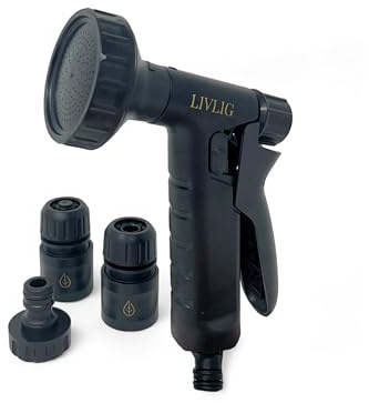 LIVLIG Douchette de jardin 1/2 pour arroser les massifs et les plantes en pot, douchette à main en kit avec raccords de tuyau, 75 % de matériaux recyclés, PureCycle