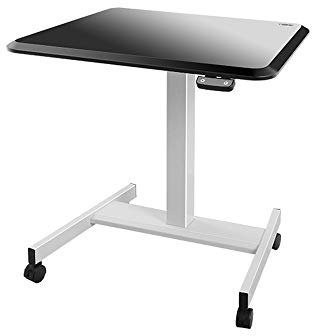 Stehender Vorlesungstisch, elektrischer Lift-Laptop-Schreibtisch, Mobile Vorlesungsplattform für das Home-Office (Farbe: Schwarz, Größe: Einheitsgröße)