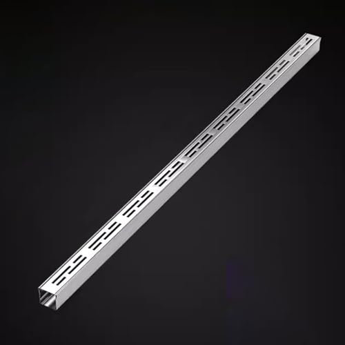 Trough Type Drainage Ditch,Trough Guttering，Yard Drain Channel Narrow, Decorative Trench Drainage Cover Downspout Kit, Basement Garden Drain Guttering, Shower Linear Grate, Rainwater Grating