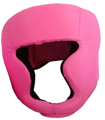 perfk Casco da Boxe Sportivo, Protezione per La Testa, Protezione per La Testa, Protezione per Casco da Boxe per Sparring, Muay Thai, Rosa